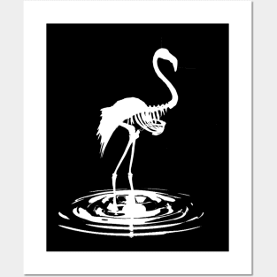 Bone Flamingo Posters and Art